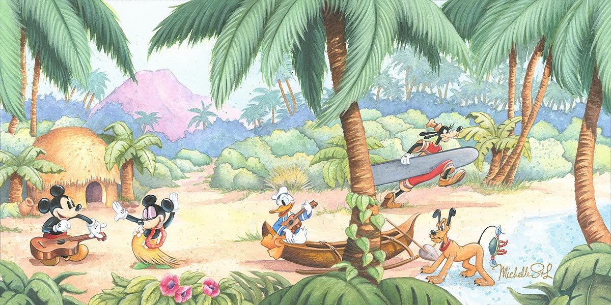 Michelle St. Laurent Disney "Island Days" Limited Edition Canvas Giclee