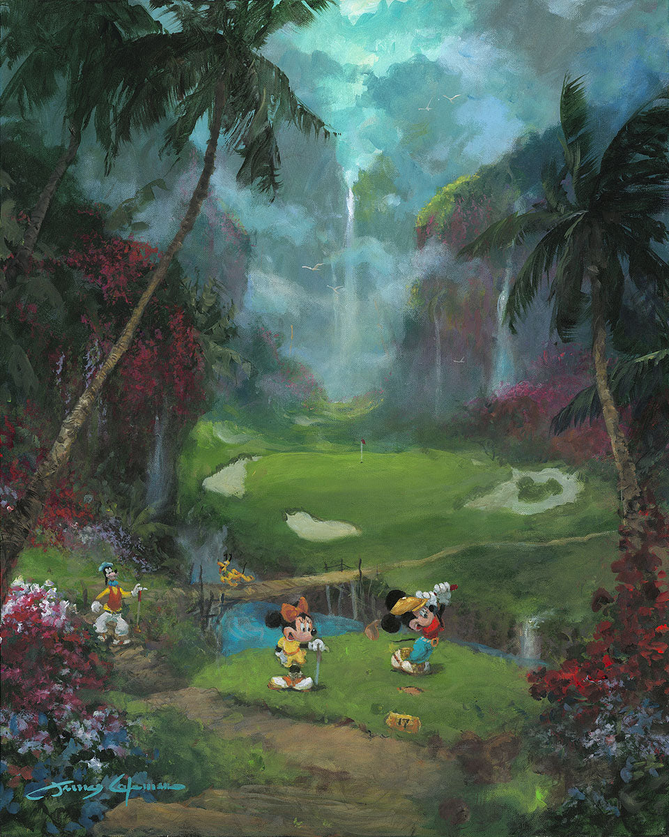 James Coleman Disney "17th Tee in Paradise" Limited Edition Canvas Giclee