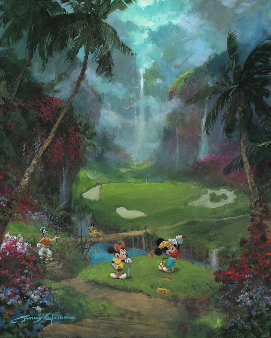 James Coleman Disney 17th Tee in Paradise Limited Edition Canvas Giclee