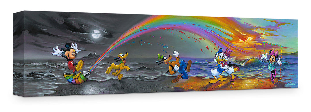 Jim Warren Disney Mickey Makes Our Day Limited Edition Canvas Giclee