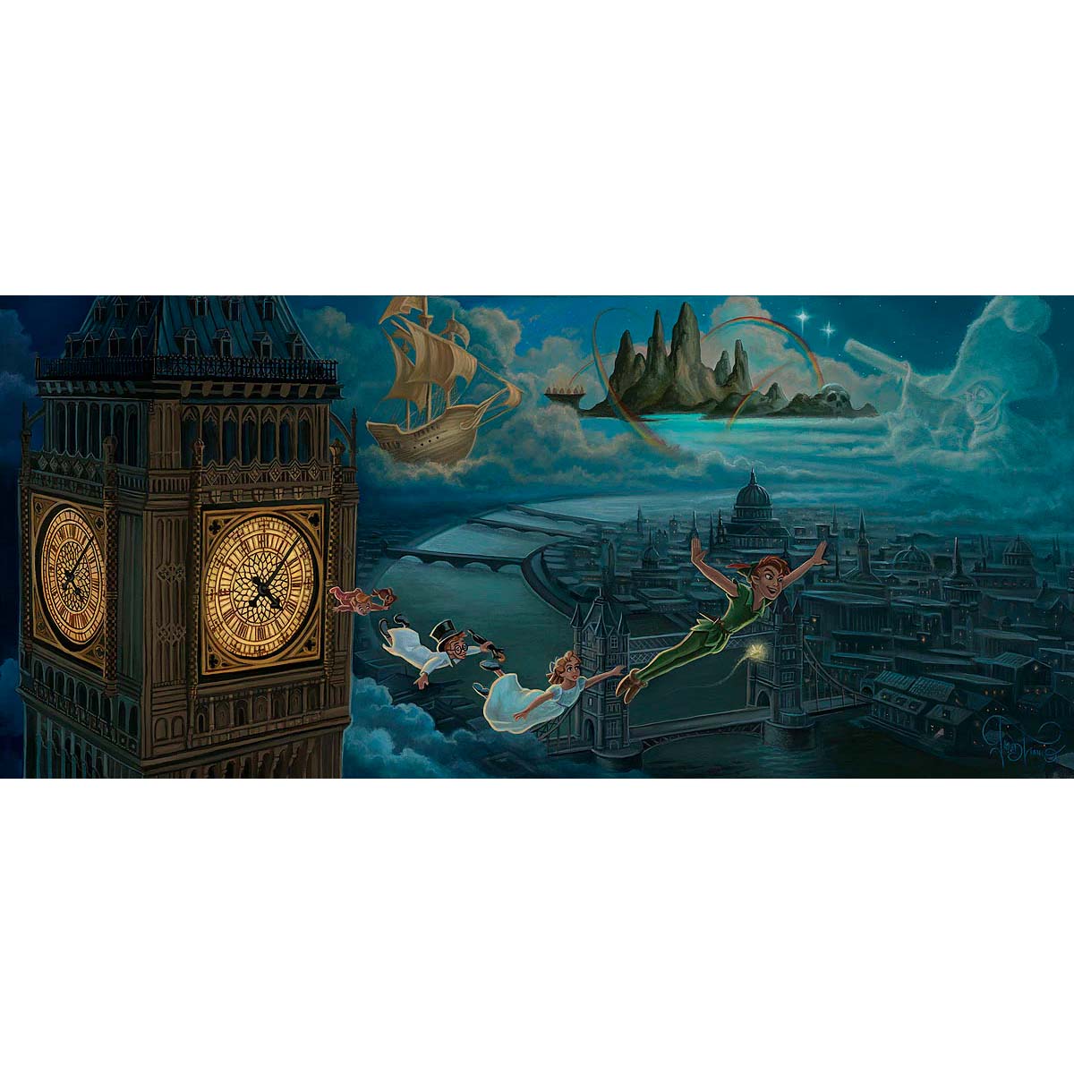 Jared Franco Disney A Journey to Neverland Limited Edition Canvas Giclee