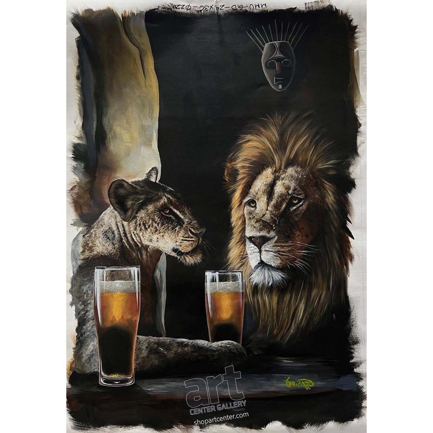 Michael Godard "King of Beers" Limited Edition Canvas Giclee
