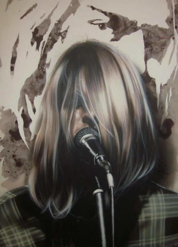 Stickman Come as you are (Kurt Cobain) Limited Edition Canvas Giclee