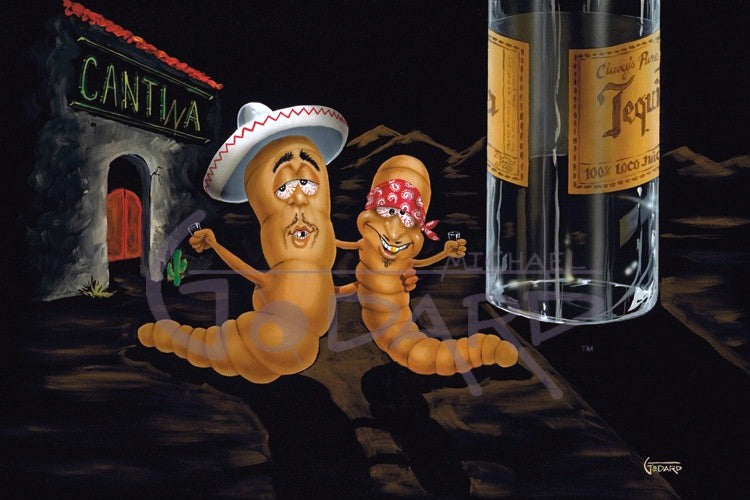 Michael Godard Last Call Hector and Lupe Limited Edition Canvas Giclee