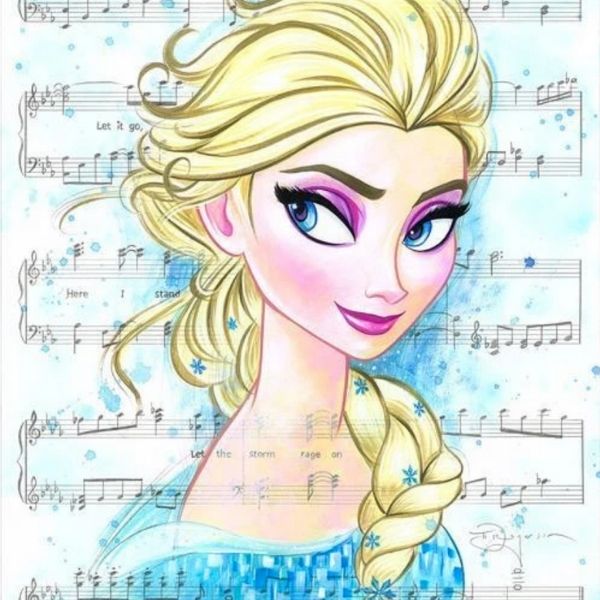 Tim Rogerson Disney Let it Go Limited Edition Canvas Giclee