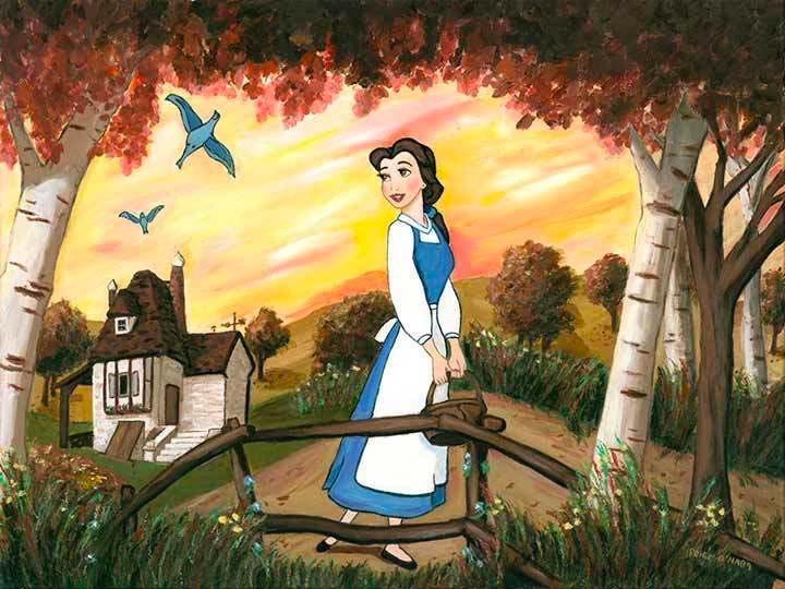 Paige O'Hara Disney Little Town Limited Edition Canvas Giclee