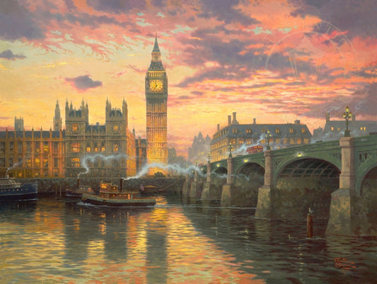 Thomas Kinkade "London" Limited Edition Canvas Giclee