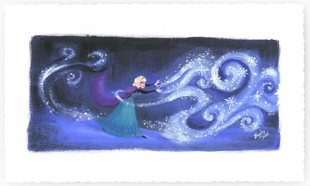 Lorelay Bové Disney Swirls of Snowy Magic Limited Edition Paper Giclee