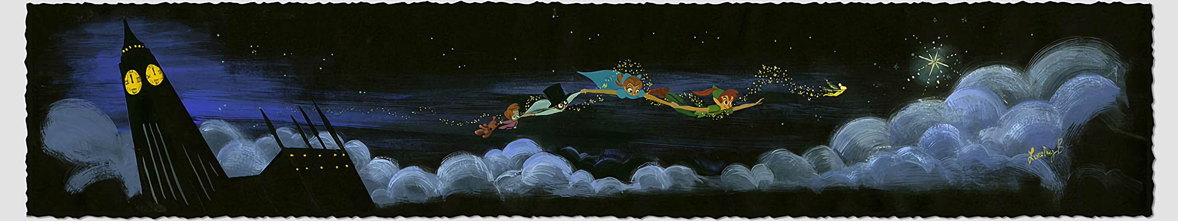 Lorelay Bové Disney Over the Clouds Limited Edition Paper Giclee