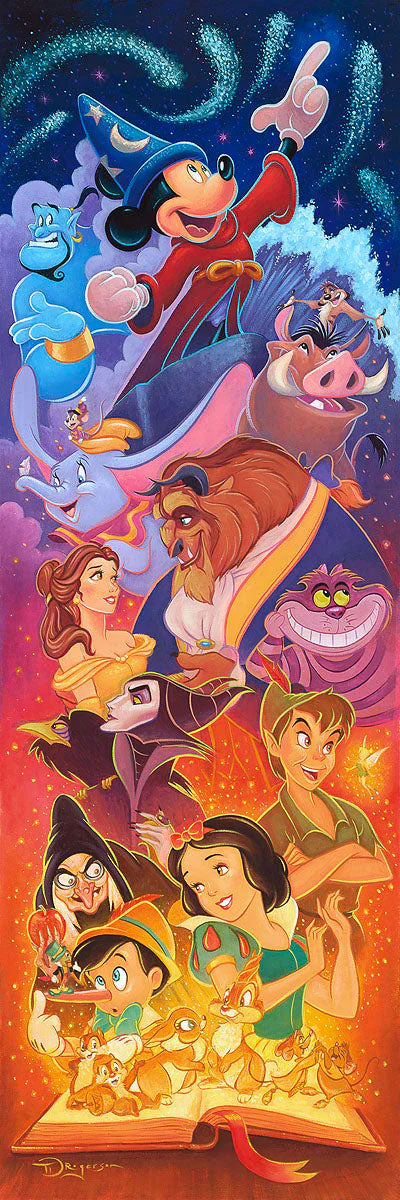 Tim Rogerson Disney "Magical Storybook" Limited Edition Canvas Giclee