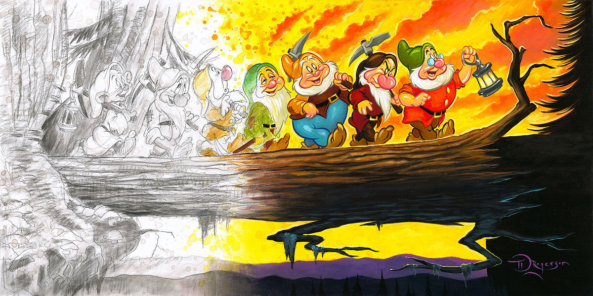 Tim Rogerson Disney Marching into History Limited Edition Canvas Giclee