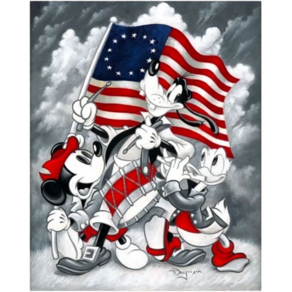 Tim Rogerson Disney March of Independence Limited Edition Canvas Giclee