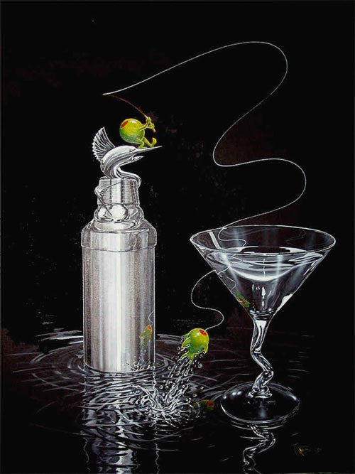 Michael Godard Marlin Martini Limited Edition Paper Giclee