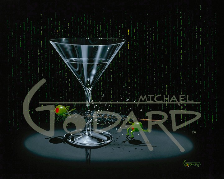 Michael Godard "Matrix Martini" Limited Edition Canvas Giclee