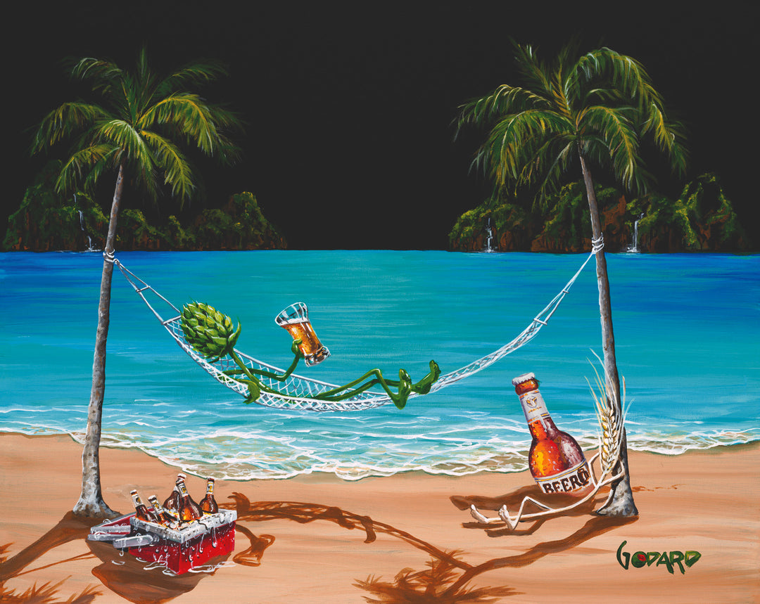 Michael Godard "Beer Thirty" Limited Edition Canvas Giclee