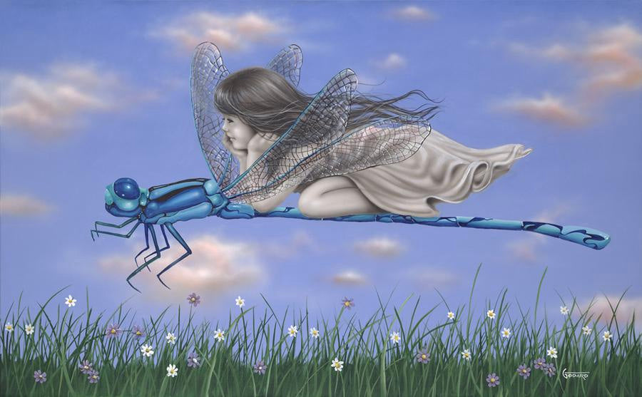Michael Godard Dragonfly 2 Limited Edition Canvas Giclee