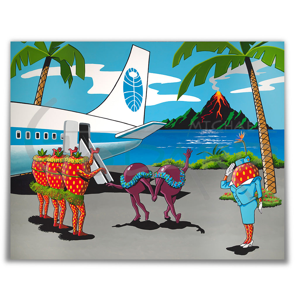 Michael Godard "Retro Aloha" Limited Edition Opticrylic