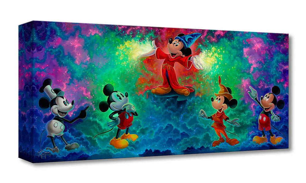 Jared Franco Disney Mickey's Colorful History Limited Edition Canvas Giclee