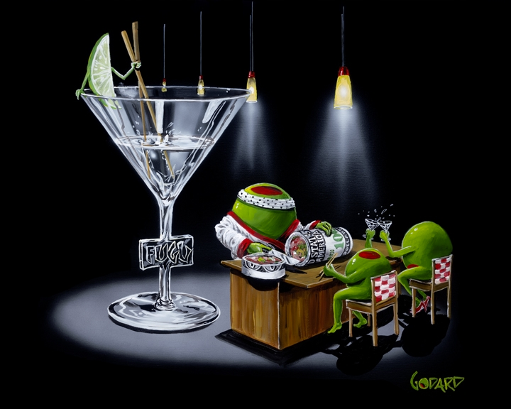 Michael Godard "Money Roll" Limited Edition Canvas Giclee