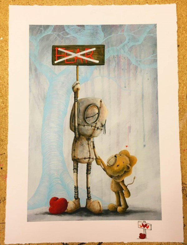 Fabio Napoleoni "No Place for you Here" Itty Bitty Limited Edition Paper Giclee