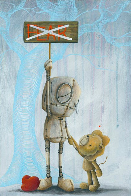 Fabio Napoleoni "No Place for you Here" Itty Bitty Limited Edition Paper Giclee