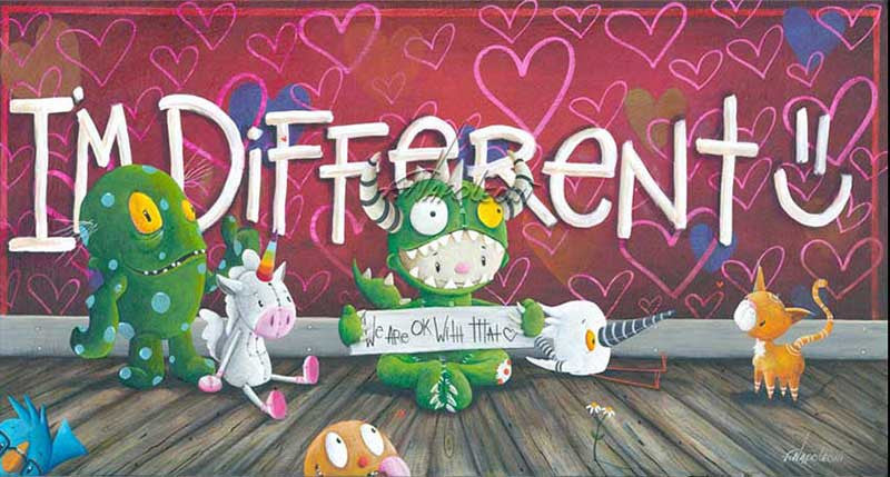 Fabio Napoleoni I'm Different Limited Edition Paper Giclee