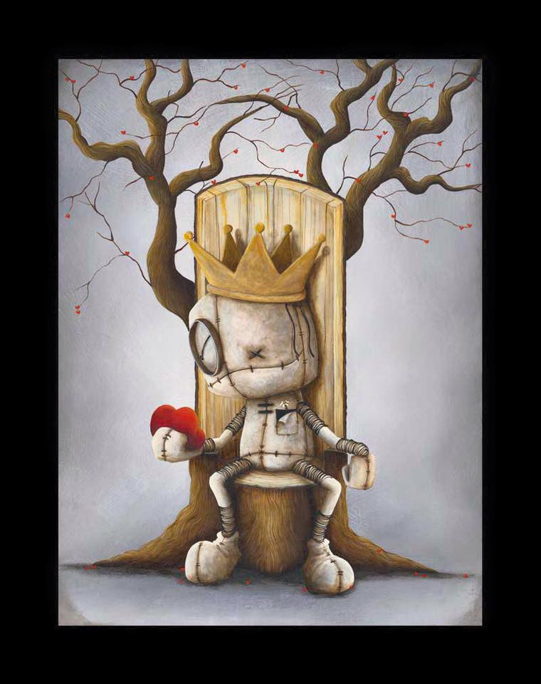 Fabio Napoleoni "King of Hearts" Limited Edition Paper Giclee