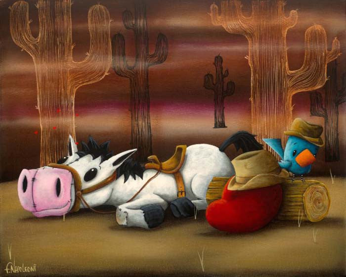 Fabio Napoleoni "Sweet Little Cowboy Dreamer" Limited Edition Canvas Giclee