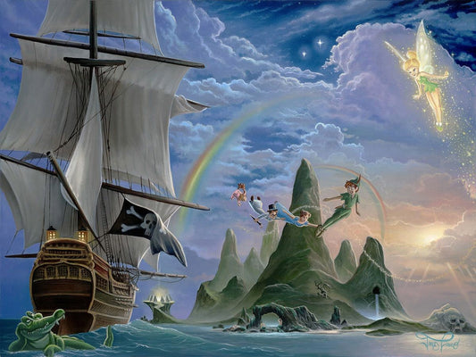 Jared Franco Disney "Neverland Unveiled" Limited Edition Canvas Giclee