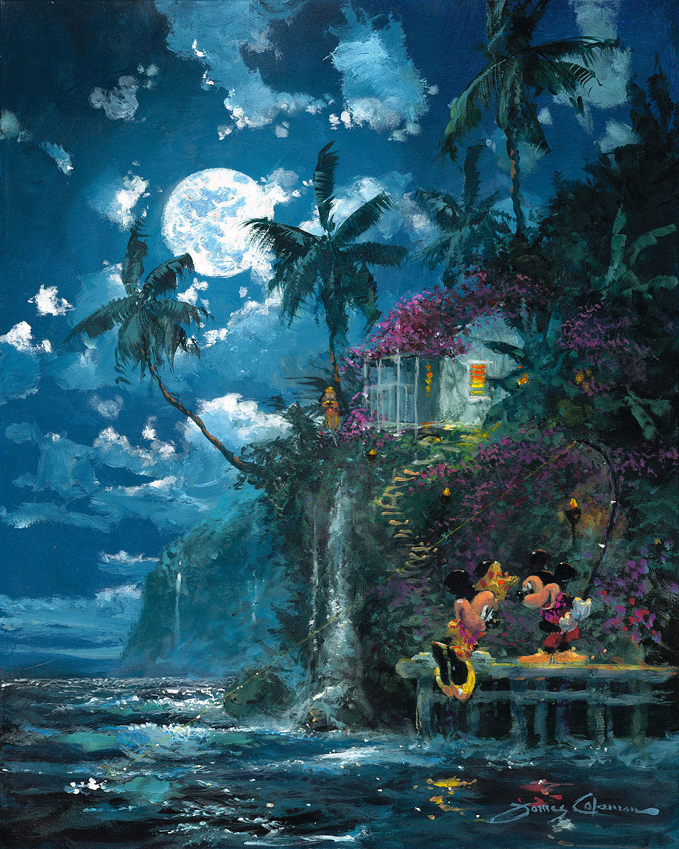 James Coleman Disney Night Fishin' in Paradise Limited Edition Canvas Giclee