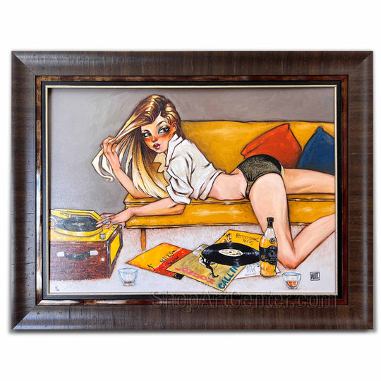 Todd White "Nine Pieces of Vinyl" Limited Edition Canvas Giclee