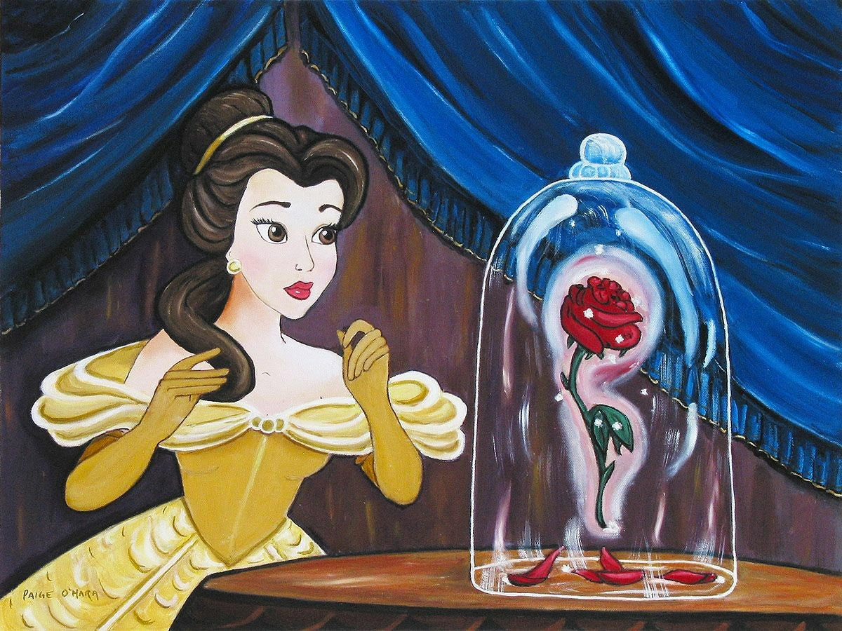 Paige O'Hara Disney "Enchanted Rose" Limited Edition Canvas Giclee