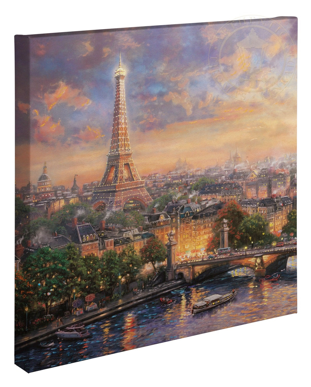 Thomas Kinkade Studios "Paris - City of Love" Limited and Open Edition Canvas