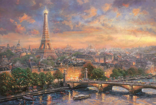 Thomas Kinkade Studios "Paris - City of Love" Limited and Open Edition Canvas