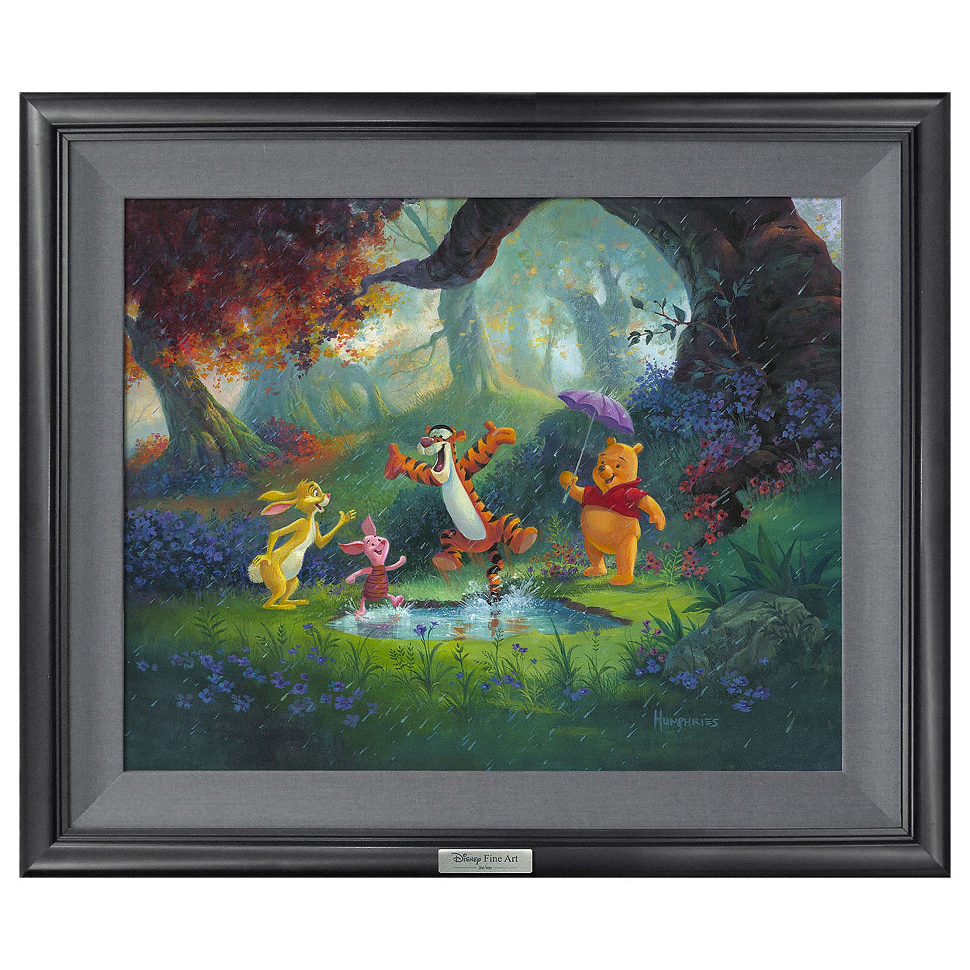 Michael Humphries Disney "Puddle Jumping" Limited Edition Canvas Giclee