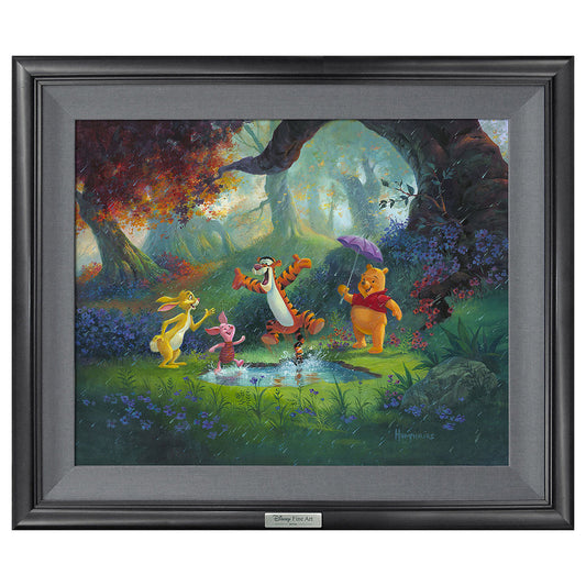 Michael Humphries Disney "Puddle Jumping" Limited Edition Canvas Giclee