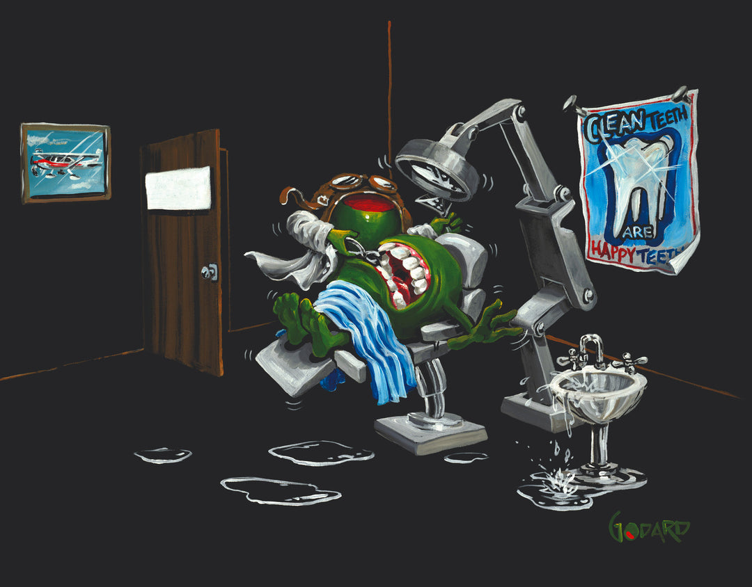 Michael Godard Pulling Teeth Limited Edition Canvas Giclee
