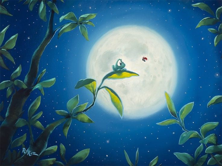 Rob Kaz Moonlight Meeting Canvas Giclee