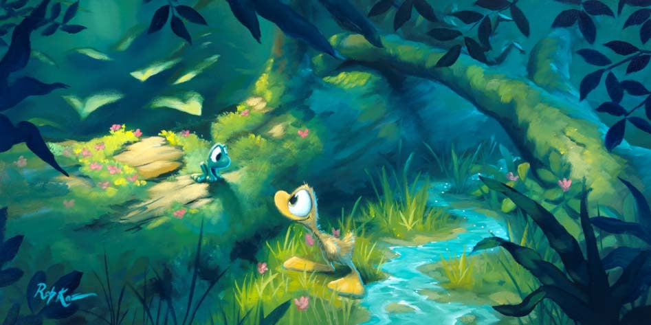 Rob Kaz Friends in Low Places Canvas Giclee