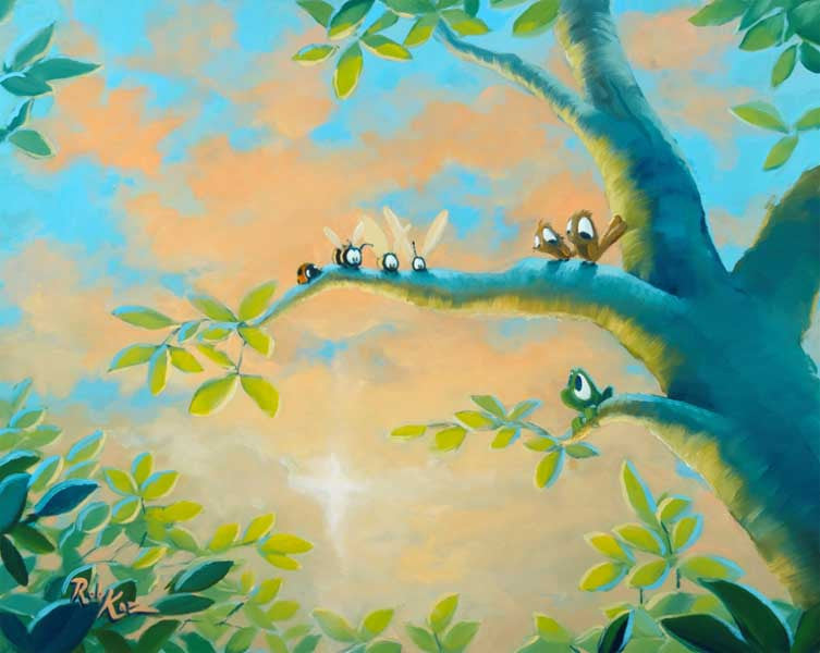 Rob Kaz Family Tree Canvas Giclee