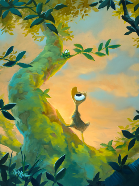 Rob Kaz Up in the tree Canvas Giclee