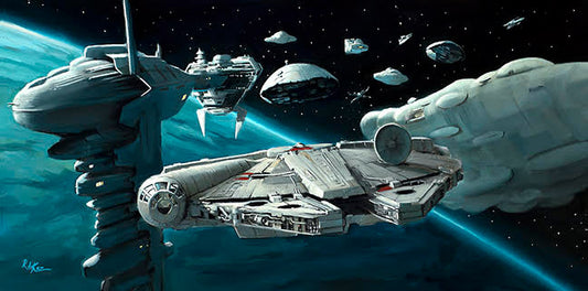 Rob Kaz Star Wars "Rebel Fleet Arrives" Limited Edition Canvas Giclee