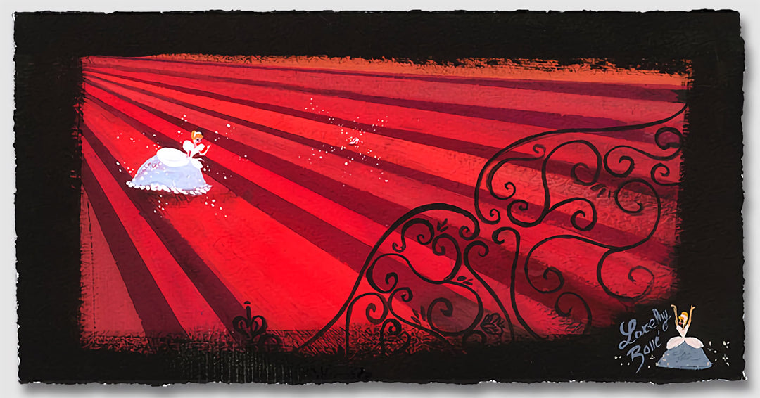Lorelay Bové Disney Red Staircase Limited Edition Paper Giclee
