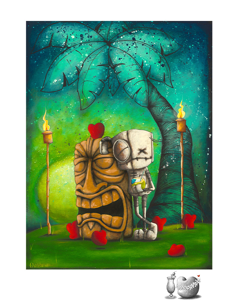 Fabio Napoleoni "Hawaiian Set" Somewhere Over My Rainbow and Relax and Unwind Limited Edition Paper Giclee