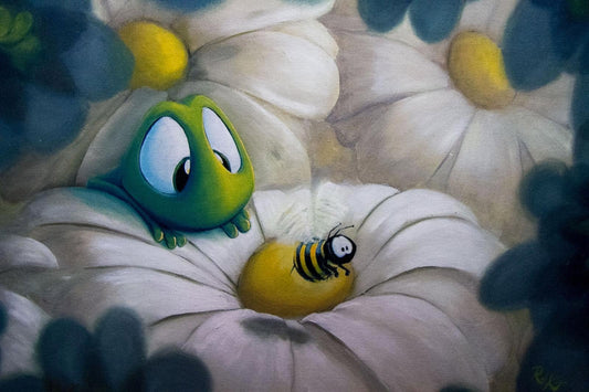 Rob Kaz "Busy Bee" Canvas Giclee