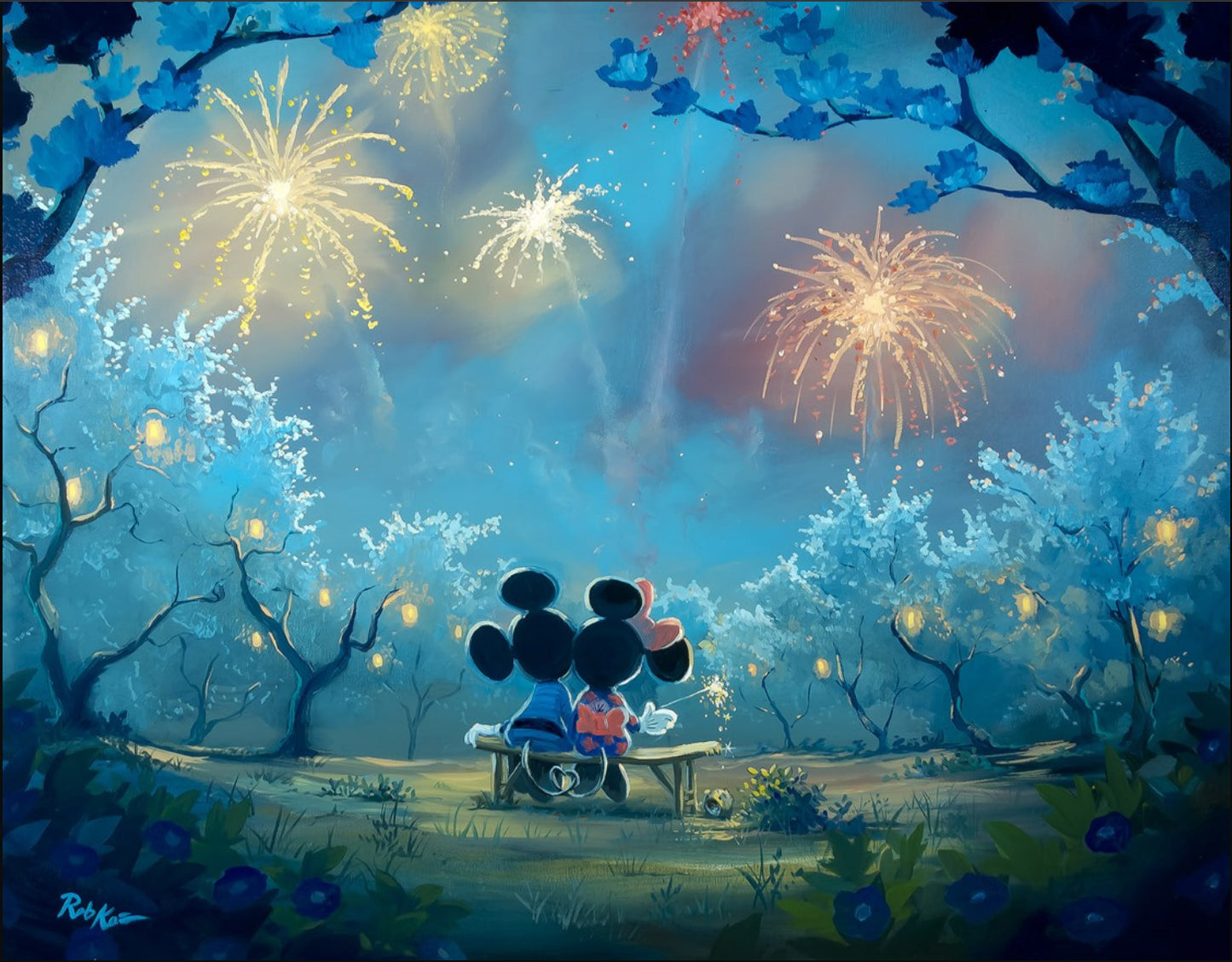 Rob Kaz Disney "Memories of Summer" Limited Edition Canvas Giclee
