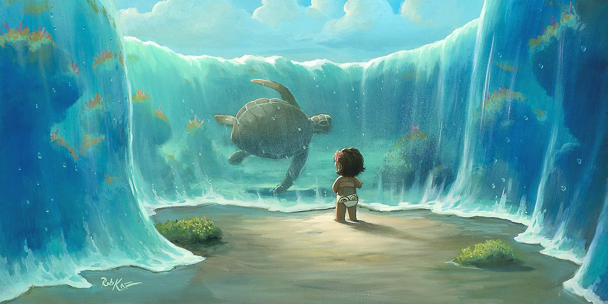 Rob Kaz Disney "Moana's New Friend" Limited Edition Canvas Giclee