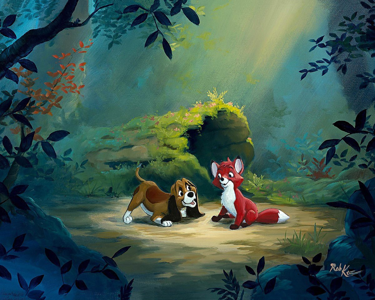 Rob Kaz Disney New Found Friend in the Forest Limited Edition Canvas Giclee