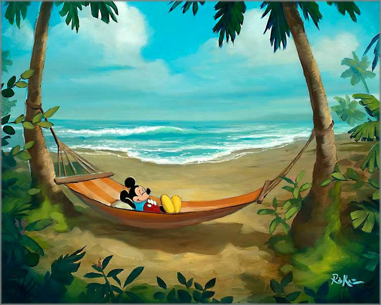 Rob Kaz Disney "Rest and Relaxation" Limited Edition Canvas Giclee