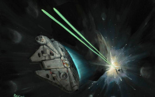 Rob Kaz Star Wars "Asteroid Run" Limited Edition Canvas Giclee